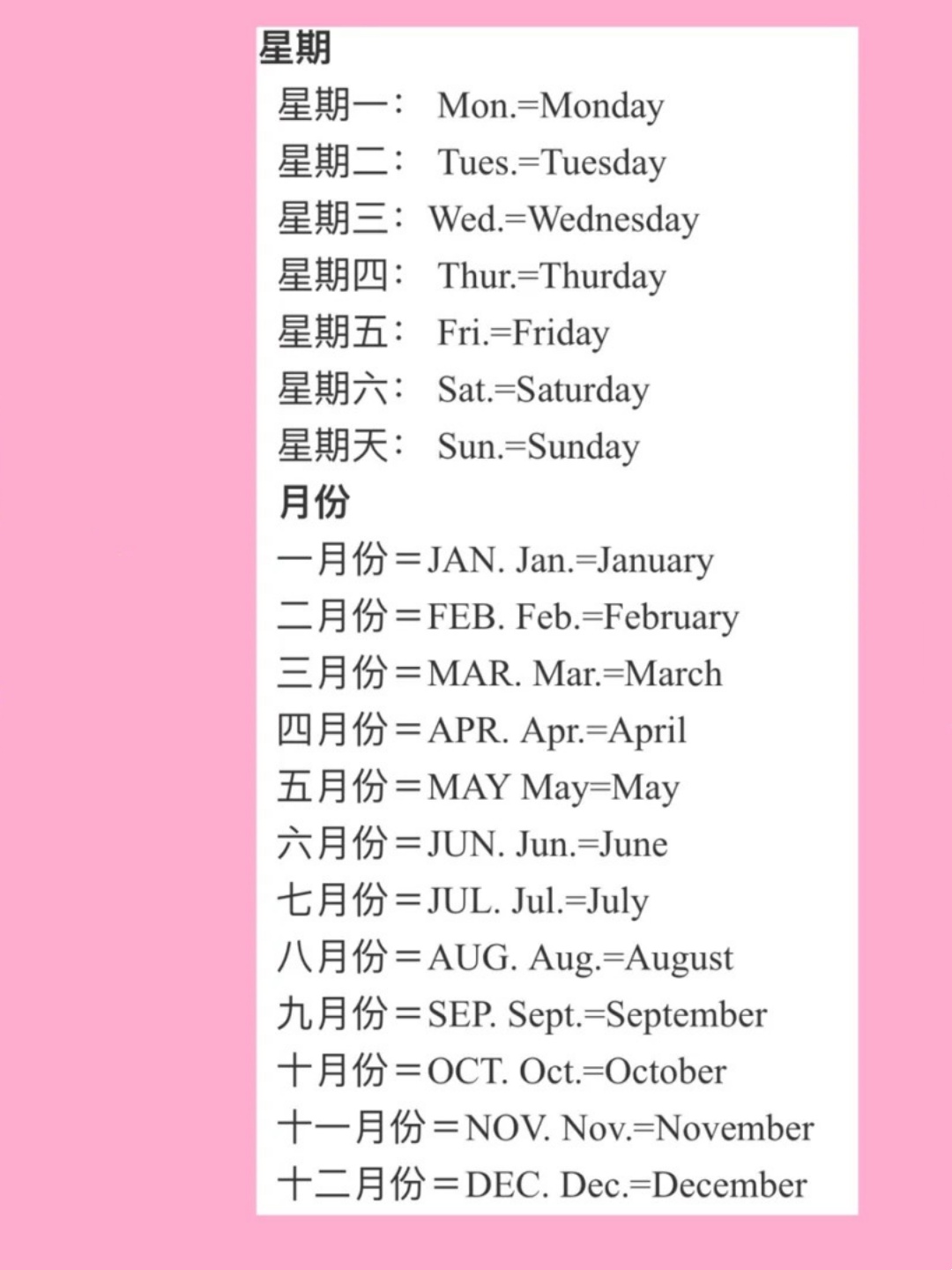 jun是幾月份的英文縮寫(xiě)