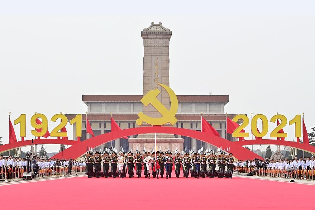慶祝建黨百年，盛大閱兵儀式回顧與展望，慶祝建黨百年盛大閱兵儀式回顧與展望，榮耀與擔(dān)當(dāng)?shù)囊娮C